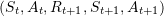 \left( {{S_t},{A_t},{R_{t + 1}},{S_{t + 1}},{A_{t + 1}}} \right)